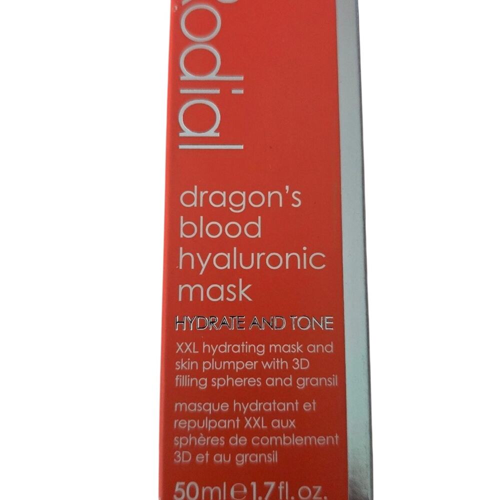 Rodial Dragon's Blood Hyaluronic Mask Hydrate Tone 1.7 Fl.Oz. / 50ml NIB